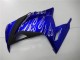 Preisgünstige Kawasaki Ninja 300 EX300R Motorrad Verkleidung 2013-2024 - Blau Schwarz Weiss Flamme