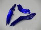 Preisgünstige Kawasaki Ninja 300 EX300R Motorrad Verkleidung 2013-2024 - Blau Schwarz Weiss Flamme