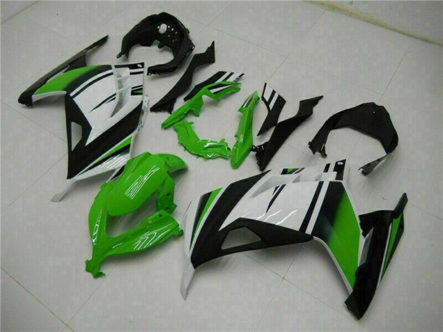 Preisgünstige Kawasaki Ninja 300 EX300R Motorrad Verkleidung 2013-2024 - Weiss Grun Schwarz