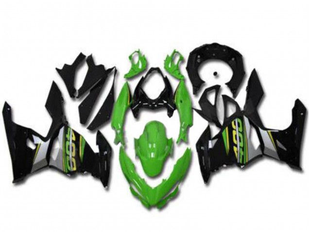Preisgünstige Kawasaki EX400 Motorrad Verkleidung 2018-2024 - Grun Schwarz Grau