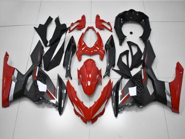 Preisgünstige Kawasaki EX400 Motorrad Verkleidung 2018-2024 - Rot Grau Schwarz