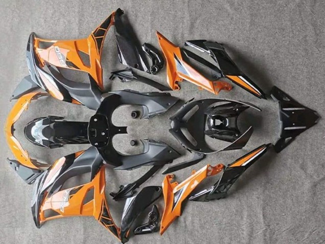 Preisgünstige Kawasaki EX650 Motorrad Verkleidung 2017-2019 - Orange Schwarz