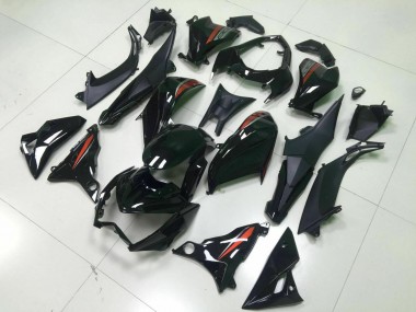 Preisgünstige Kawasaki Z800 Motorrad Verkleidung 2013-2018 - Glanzendes Schwarz Rot Silber