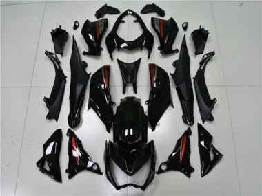 Preisgünstige Kawasaki Z800 Motorrad Verkleidung 2013-2018 - Glanzendes Schwarz Rot Silber