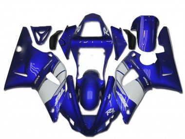 Preisgünstige Yamaha YZF R1 Motorrad Verkleidung 2000-2001 - Blau Weiss