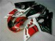 Preisgünstige Yamaha YZF R6 Motorrad Verkleidung 1998-2002 - Weiss Rot Glanzendes Schwarz