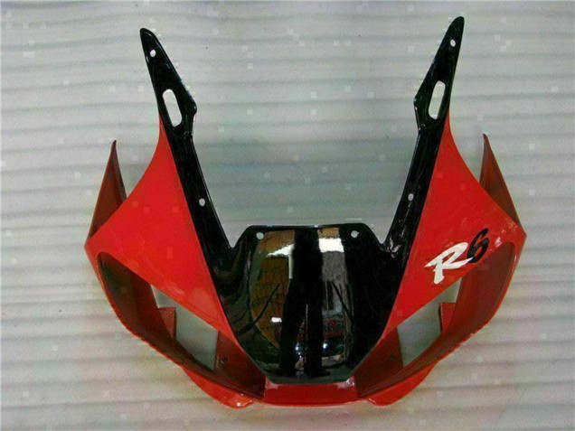 Preisgünstige Yamaha YZF R6 Motorrad Verkleidung 1998-2002 - Weiss Rot Glanzendes Schwarz