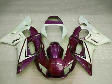 Preisgünstige Yamaha YZF R6 Motorrad Verkleidung 1998-2002 - Weiss Lila