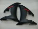 Preisgünstige Yamaha YZF R6 Motorrad Verkleidung 2003-2004 - Glanzendes Schwarz Matt Schwarz Rot Aufkleber