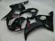 Preisgünstige Yamaha YZF R6 Motorrad Verkleidung 2003-2004 - Glanzendes Schwarz Matt Schwarz Rot Aufkleber