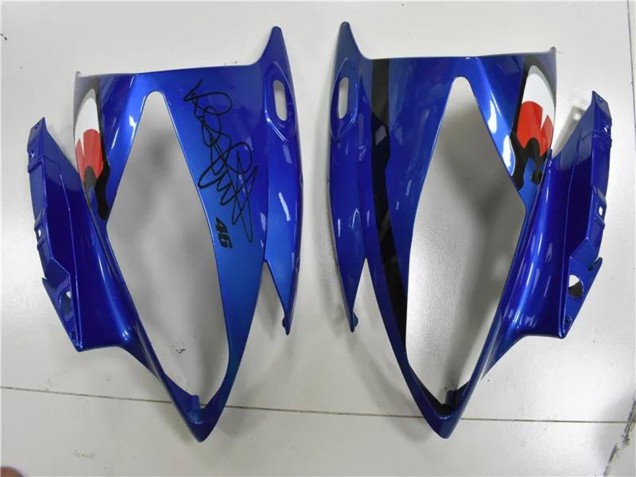 Preisgünstige Yamaha YZF R6 Motorrad Verkleidung 2006-2007 - Blau Gelb Glanzendes Schwarz Hai