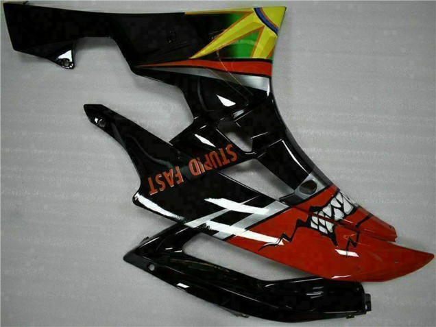 Preisgünstige Yamaha YZF R6 Motorrad Verkleidung 2006-2007 - Gelb Blau Rot Glanzendes Schwarz Hai