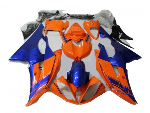 Preisgünstige Yamaha YZF R6 Motorrad Verkleidung 2008-2016 - Orange Blau
