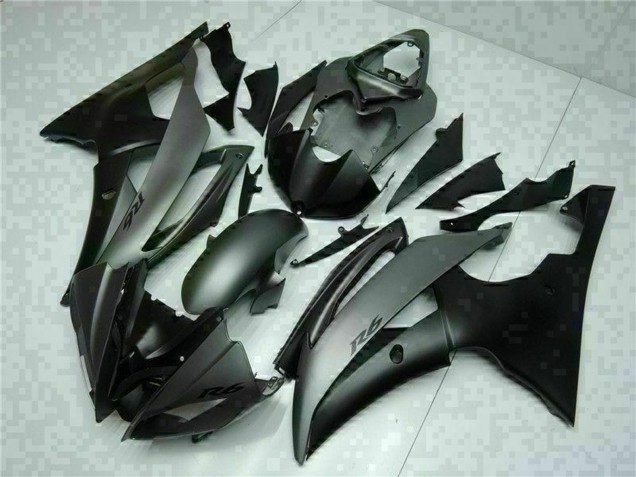 Preisgünstige Yamaha YZF R6 Motorrad Verkleidung 2008-2016 - Grau Matt Schwarz