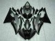 Preisgünstige Yamaha YZF R6 Motorrad Verkleidung 2008-2016 - Grau Matt Schwarz