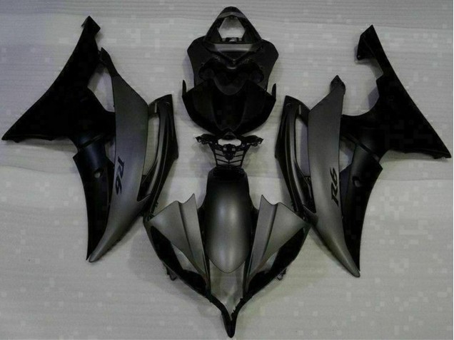 Preisgünstige Yamaha YZF R6 Motorrad Verkleidung 2008-2016 - Matt Schwarz