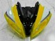 Preisgünstige Yamaha YZF R6 Motorrad Verkleidung 2008-2016 - Gelb Weiss Glanzendes Schwarz