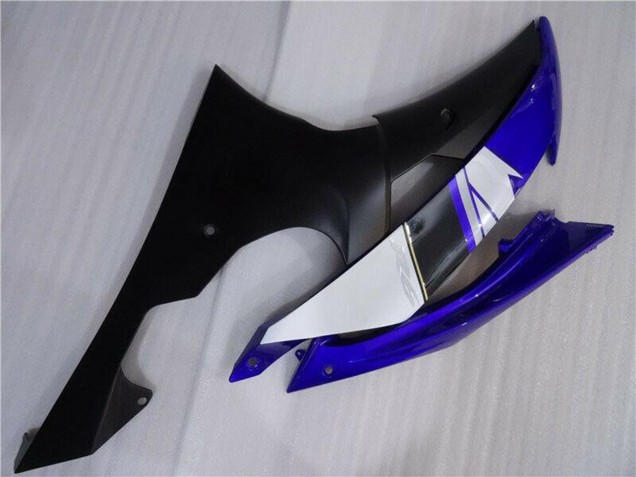 Preisgünstige Yamaha YZF R6 Motorrad Verkleidung 2008-2016 - Weiss Blau Matt Schwarz