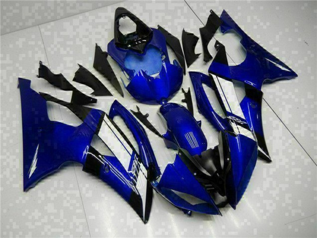 Preisgünstige Yamaha YZF R6 Motorrad Verkleidung 2008-2016 - Blau Weiss