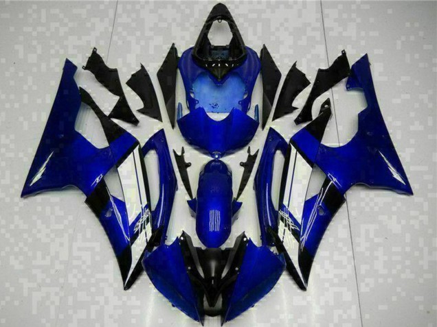 Preisgünstige Yamaha YZF R6 Motorrad Verkleidung 2008-2016 - Blau Weiss