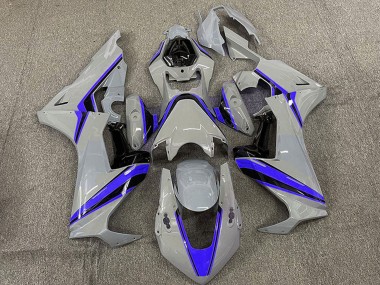 Preisgünstige Honda CBR1000RR Motorrad Verkleidung 2017-2023 - Nardo Grau mit Blau Streifen