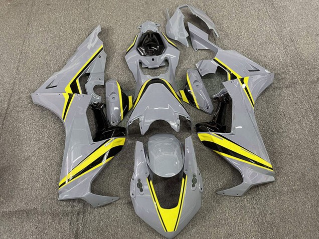 Preisgünstige Honda CBR1000RR Motorrad Verkleidung 2017-2023 - Nardo Grau mit Gelb Streifen