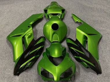 Preisgünstige Honda CBR1000RR Motorrad Verkleidung 2004-2005 - Grun Glanzendes Schwarz Streifen