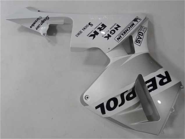 Preisgünstige Honda CBR600RR Motorrad Verkleidung 2003-2004 - Weiss Silber Schwarz Repsol