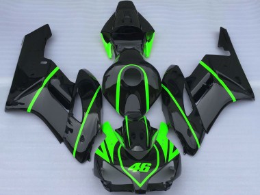 Preisgünstige Honda CBR1000RR Motorrad Verkleidung 2004-2005 - Glanzendes Schwarz Hohe Sichtbarkeit Grun