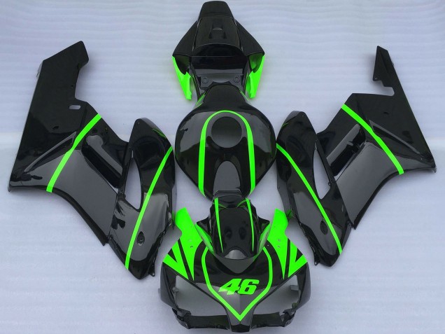 Preisgünstige Honda CBR1000RR Motorrad Verkleidung 2004-2005 - Glanzendes Schwarz Hohe Sichtbarkeit Grun