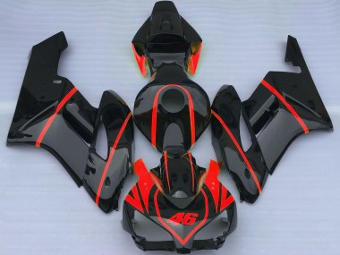 Preisgünstige Honda CBR1000RR Motorrad Verkleidung 2004-2005 - Glanzendes Schwarz Rot