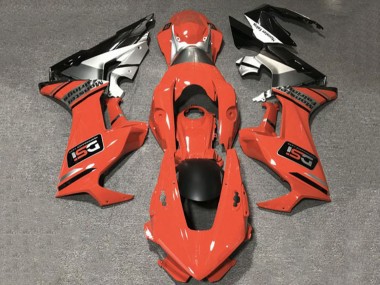 Preisgünstige Honda CBR1000RR Motorrad Verkleidung 2017-2023 - Orange Weiss Silber Glanzendes Schwarz DSI