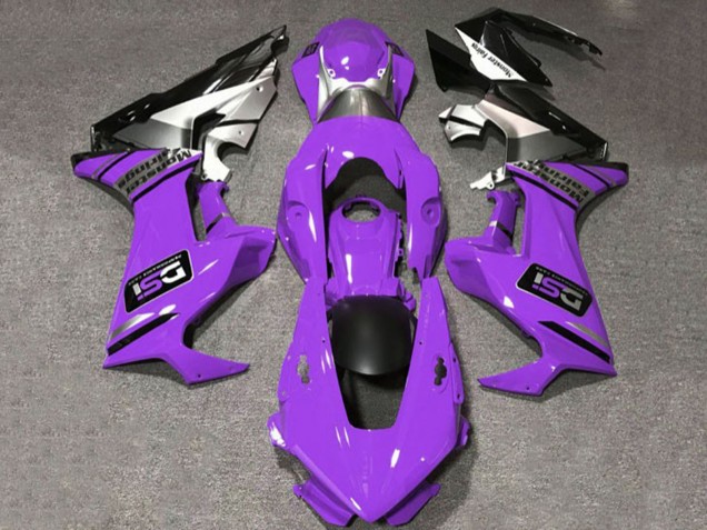 Preisgünstige Honda CBR1000RR Motorrad Verkleidung 2017-2023 - Lila Weiss Silber Glanzendes Schwarz DSI