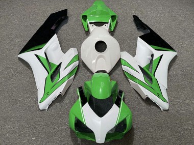 Preisgünstige Honda CBR1000RR Motorrad Verkleidung 2004-2005 - Weiss Grun Glanzendes Schwarz