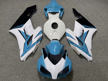 Preisgünstige Honda CBR1000RR Motorrad Verkleidung 2004-2005 - Hellblau Weiss Glanzendes Schwarz