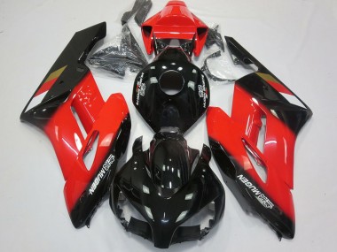 Preisgünstige Honda CBR1000RR Motorrad Verkleidung 2004-2005 - Rot Glanzendes Schwarz Mugen