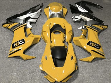 Preisgünstige Honda CBR1000RR Motorrad Verkleidung 2017-2023 - MuSternd Gelb Weiss Silber Glanzendes Schwarz DSI