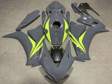Preisgünstige Honda CBR1000RR Motorrad Verkleidung 2012-2016 - Nardo Grau Fluo Gelb Carbonfaser