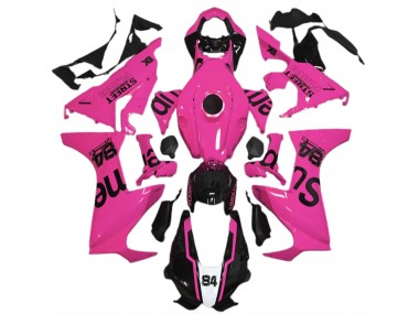 Preisgünstige Honda CBR1000RR Motorrad Verkleidung 2017-2023 - Rosa Glanzendes Schwarz Street Flava