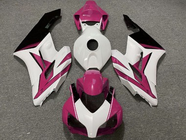 Preisgünstige Honda CBR1000RR Motorrad Verkleidung 2004-2005 - Rosa Weiss Glanzendes Schwarz