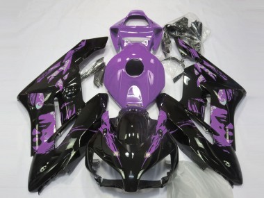 Preisgünstige Honda CBR1000RR Motorrad Verkleidung 2004-2005 - Hellviolett Glanzendes Schwarz Le Mis