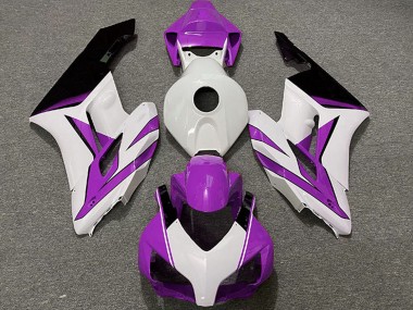 Preisgünstige Honda CBR1000RR Motorrad Verkleidung 2004-2005 - Weiss Lila Glanzendes Schwarz