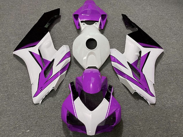 Preisgünstige Honda CBR1000RR Motorrad Verkleidung 2004-2005 - Weiss Lila Glanzendes Schwarz