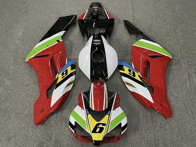 Preisgünstige Honda CBR1000RR Motorrad Verkleidung 2004-2005 - Weiss Rot Grun Gelb Glanzendes Schwarz 6
