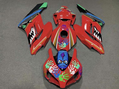 Preisgünstige Honda CBR1000RR Motorrad Verkleidung 2004-2005 - Rot Blau Grun Schwarz Hai