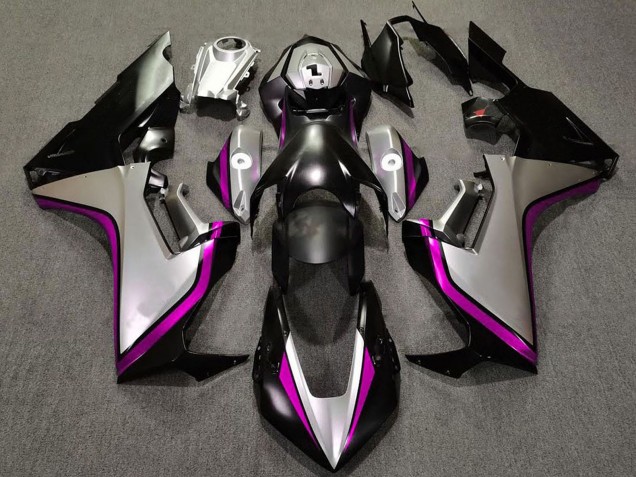 Preisgünstige Honda CBR1000RR Motorrad Verkleidung 2017-2023 - Silber Rosa Glanzendes Schwarz