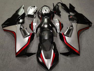 Preisgünstige Honda CBR1000RR Motorrad Verkleidung 2017-2023 - Silber Rot Glanzendes Schwarz