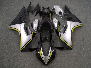 Preisgünstige Honda CBR1000RR Motorrad Verkleidung 2017-2023 - Silber Gelb Glanzendes Schwarz