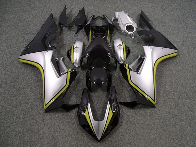Preisgünstige Honda CBR1000RR Motorrad Verkleidung 2017-2023 - Silber Gelb Glanzendes Schwarz