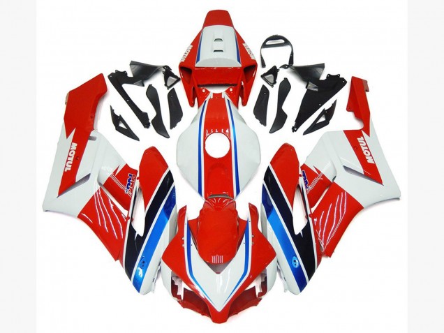 Preisgünstige Honda CBR1000RR Motorrad Verkleidung 2004-2005 - Weiss Rot Blau Schwarz Motul